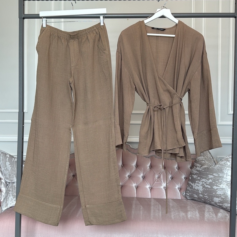 NWOT ZARA RUSTIC PANTS SIZE S - Picture 13 of 14